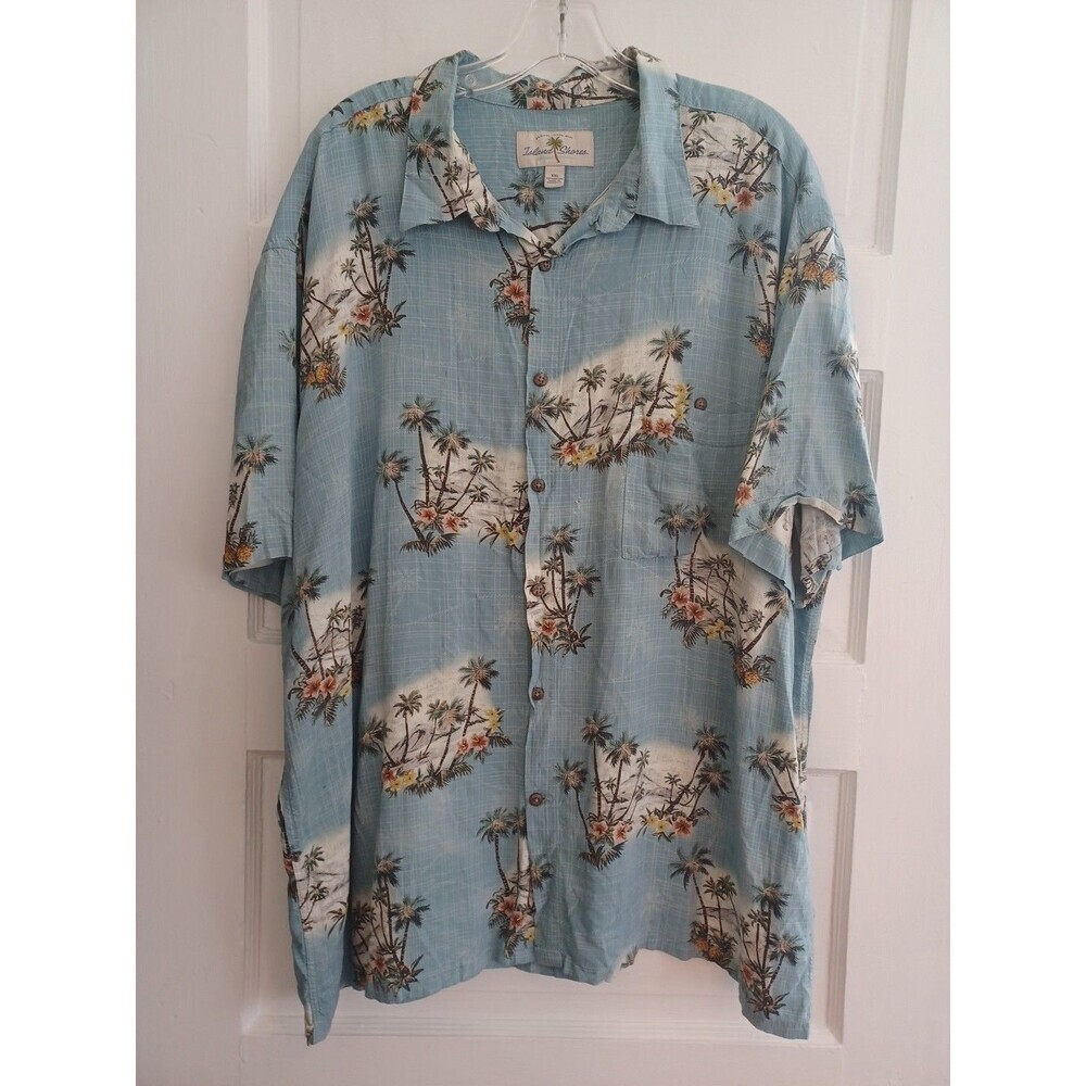 Island Shores Hawaiian buttonup shirt mens XXL beach vacation resort party